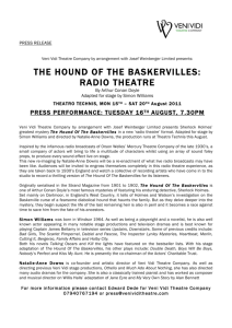 the hound of the baskervilles: radio theatre