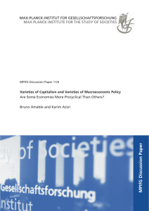 Varieties of Capitalism and Varieties of Macroeconomic Policy