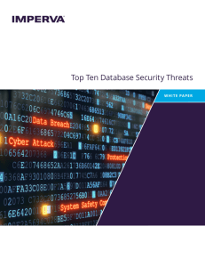 Top Ten Database Security Threats