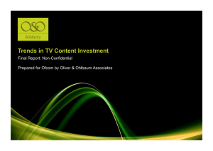 Trends in TV Content Investment - Stakeholders