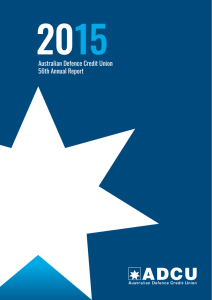 Australian Defence Credit Union 56th Annual Report