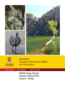 UNSW Study Abroad Summer School 2012 15 June