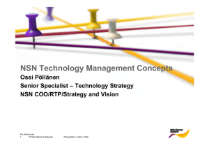 NSN Technology Management Concepts