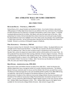 2011 Inductees - Solano Community College