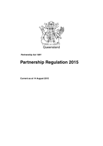 Partnership Regulation 2015
