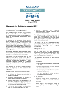 Civil Partnerships Act 2011
