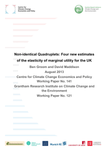 four new estimates of the elasticity of marginal utility for the UK