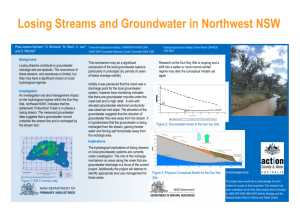 Losing Streams and Groundwater in Northwest NSW