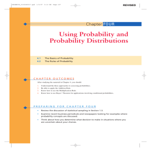 Using Probability and Probability Distributions