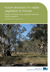 Future directions for native vegetation in Victoria – Consultation