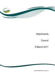 Attachments of Ordinary Council - 9 March 2011