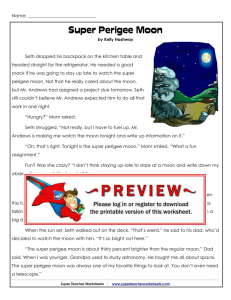 Super Perigee Moon - Super Teacher Worksheets