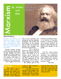 Marxism Handout - eng4usummerschool