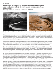 Photography & Environmental Perception