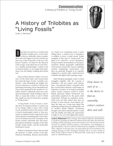 A History of Trilobites as “Living Fossils”