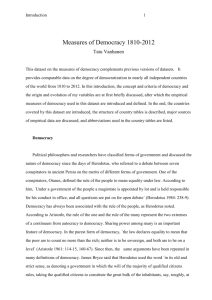 Measures of Democracy 1810-2012
