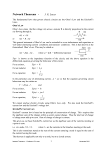 Network Theorems -