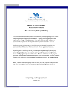 Master of Library Science Assessment Portfolio