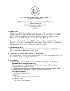 Medical Committee Minutes - Texas Department of State Health