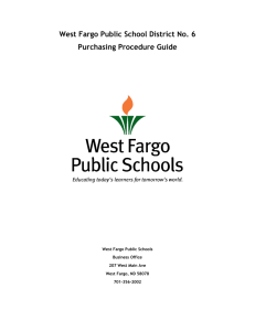 Purchasing Procedure guide - West Fargo Public Schools
