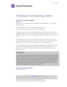 Technical Accounting Alert
