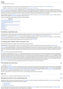 Cost - Wikipedia, the free encyclopedia