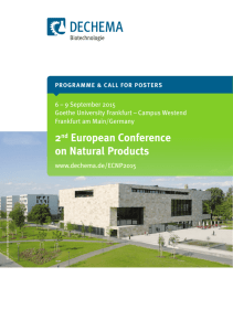 2nd European Conference on Natural Products