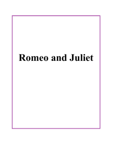 Romeo and Juliet - Education Library