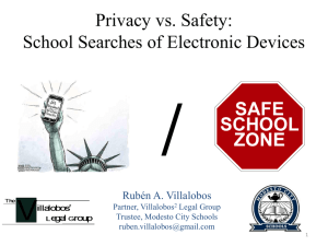 Should public schools have the right to seize and search an