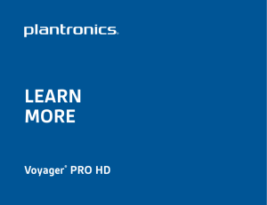 Voyager Pro HD User Guide