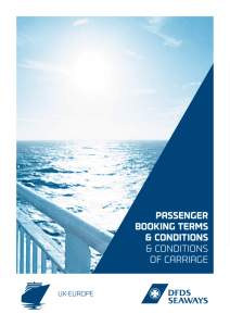 Passenger Booking Terms & CondiTions