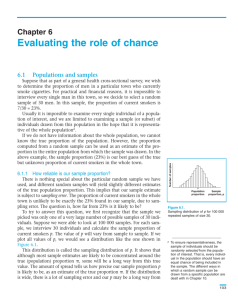 Evaluating the role of chance