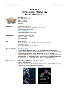 PSB 3002 - University of Florida Department of Psychology