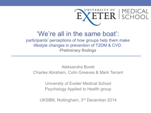 'We're all in the same boat'_participants' perceptions of how groups