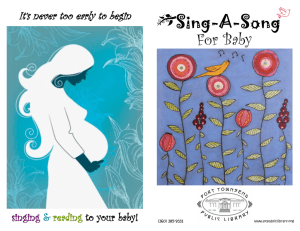 Sing-A-Song For Baby - Port Townsend Public Library