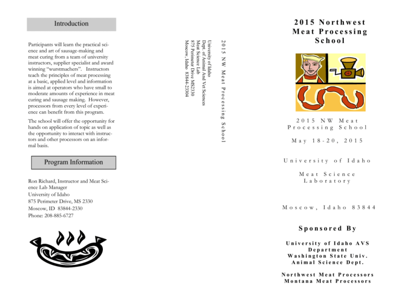 2015 Northwest Meat Processing School