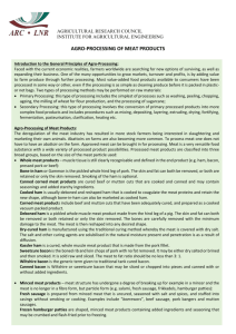 agro-processing of meat products