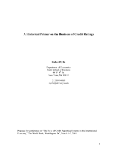 A Historical Primer on the Business of Credit Ratings