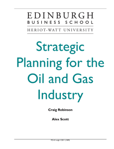 Strategic Planning for the Oil and Gas Industry