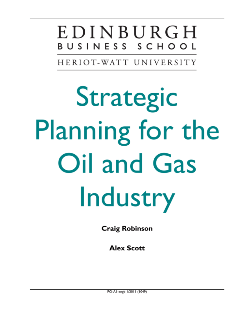 business planning in oil and gas