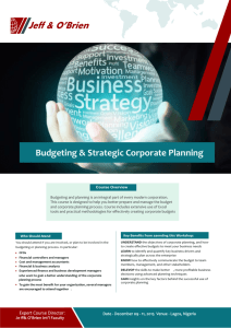 Budgeting & Strategic Corp Planning.cdr