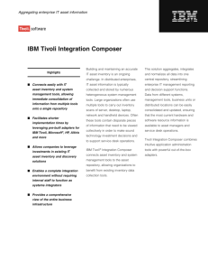 IBM Tivoli Integration Composer