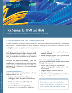 TRM Services for ITSM and ITAM