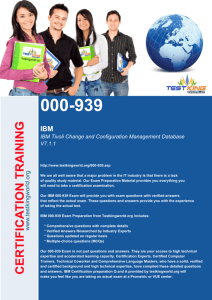 000-939 IBM IBM Tivoli Change and Configuration Management