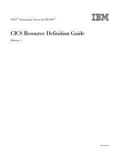 CICS Resource Definition Guide