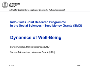 Dynamics of Well-Being
