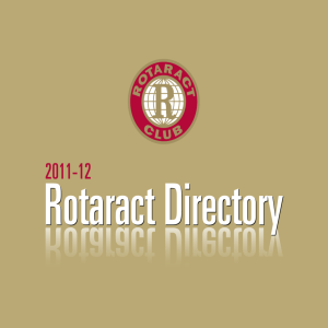Rotract Directory 2011/12