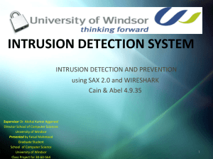 ProjectPresentation - University of Windsor