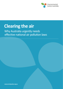 why Australia urgently needs effective national air pollution laws