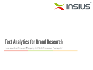 Text Analytics for Brand Research